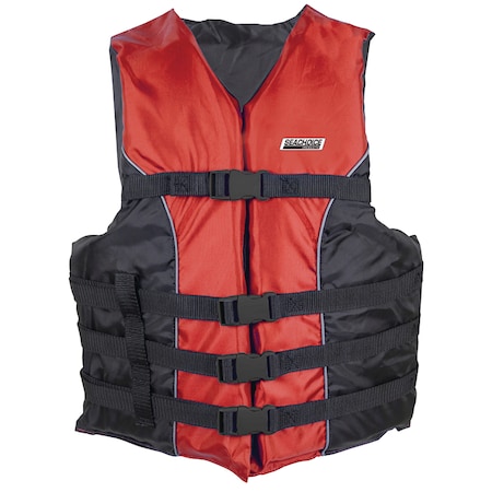 Seachoice Deluxe Type III 4-Belt, Red, 4XL/5XL, 90 lbs. & Up 85410